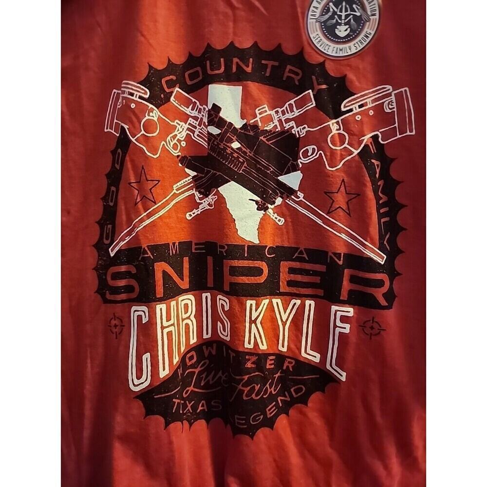 Howitzer Affliction Men's T-Shirt CHRIS KYLE  FLAG Military Grunt Small NWT  A31